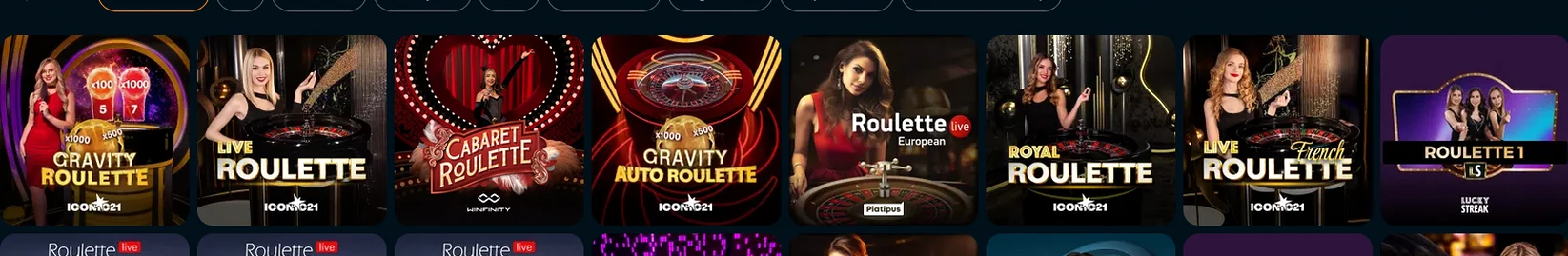 Live roulette bij Wakuna met Gravity Roulette, Cabaret Roulette en Royal Roulette